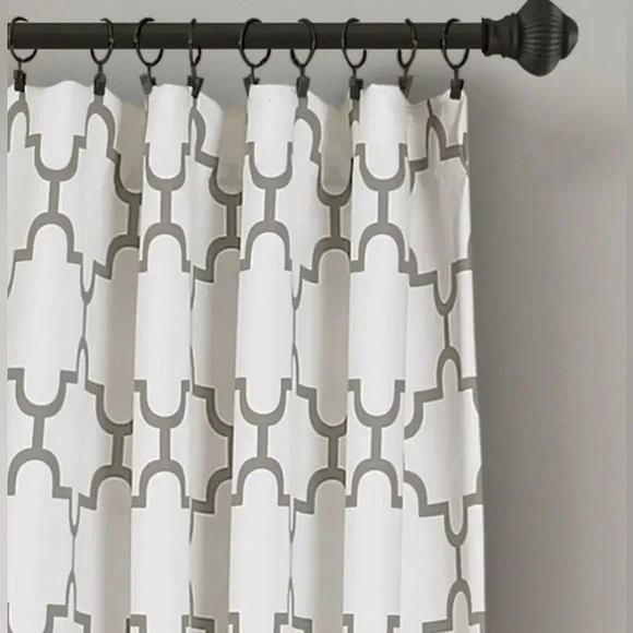 The Curated Nomad Bernardino Room Darkening Curtain Panel Pair 52x84 - Gray - Picture 3 of 5